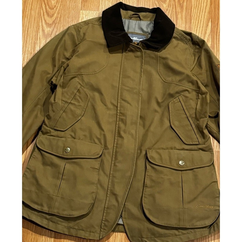 Eddie Bauer Sport Shop Wax Canvas Equestrian Riding Jacket L Barn Chore Coat - Picture 3 of 5